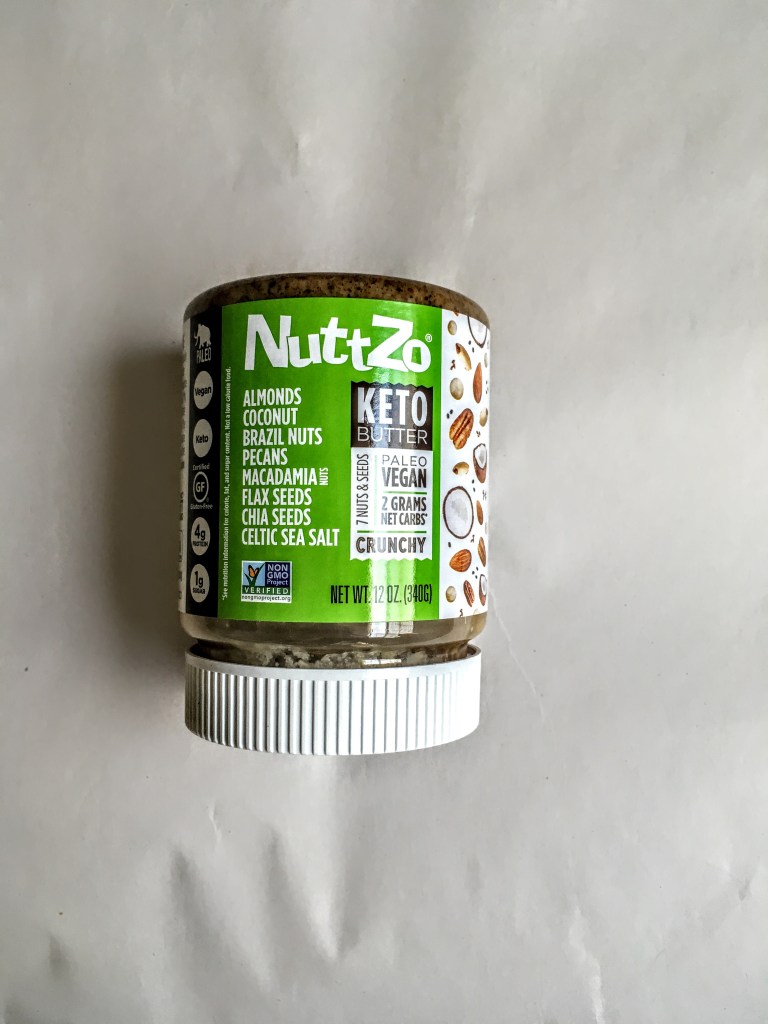 Jar of nuttzo keto butter, front
