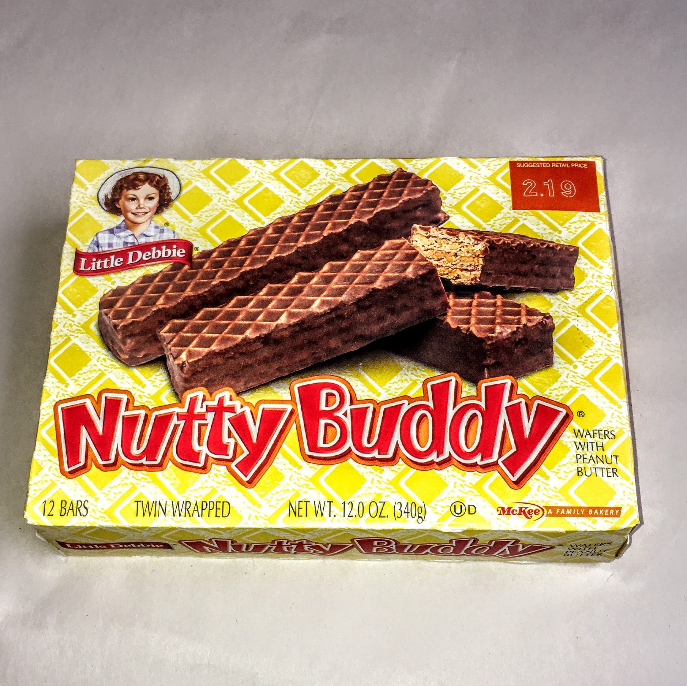 A box of Nutty Buddy snacks