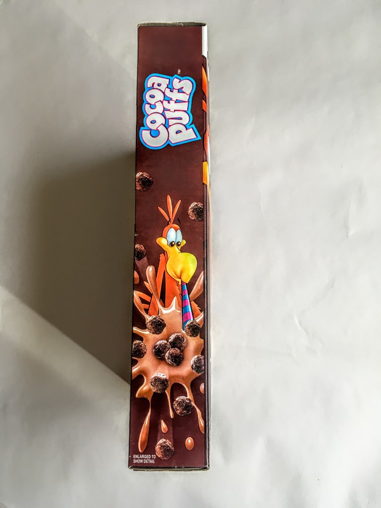 Cocoa Puffs, side view