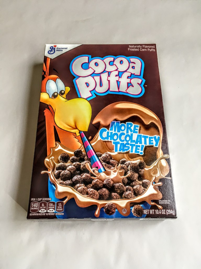 Cocoa Puffs, front vies