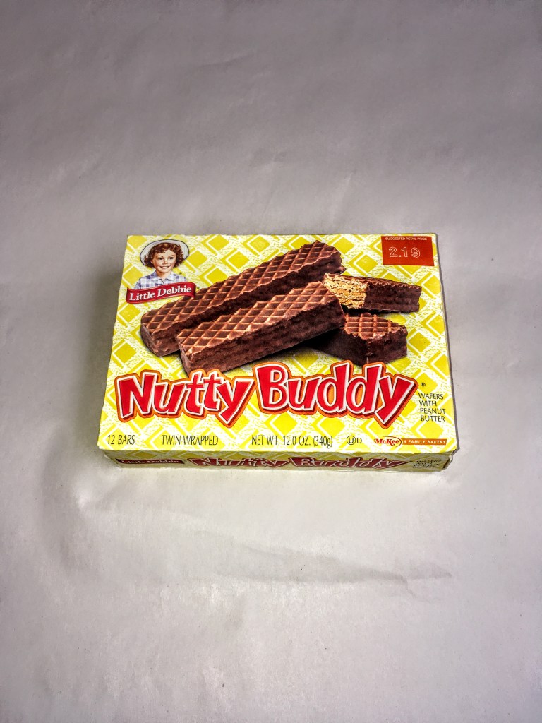 Box of Nutty Buddies, front view